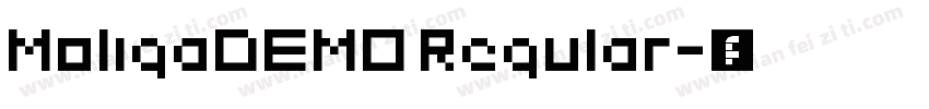 MoligaDEMO Regular字体转换